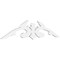 Ekena Millwork Pitch Milton Architectural Grade PVC Gable Pediment, 48"W x 12"H x 1"P (6/12) GPP048X012X100MIL - alternate 1